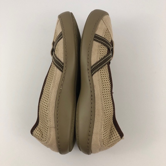 Terrasoles Shoes Womens 10/43 Echo Crossband Slip on Loafers Light Beige - Picture 8 of 12